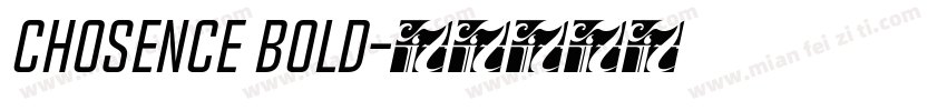 Chosence Bold字体转换
